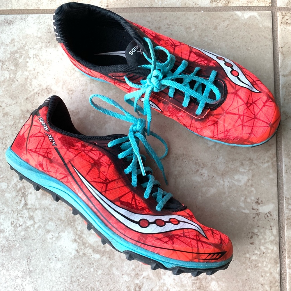 SAUCONY Shay Xc4 Coral Flexfilm Spikeless Track